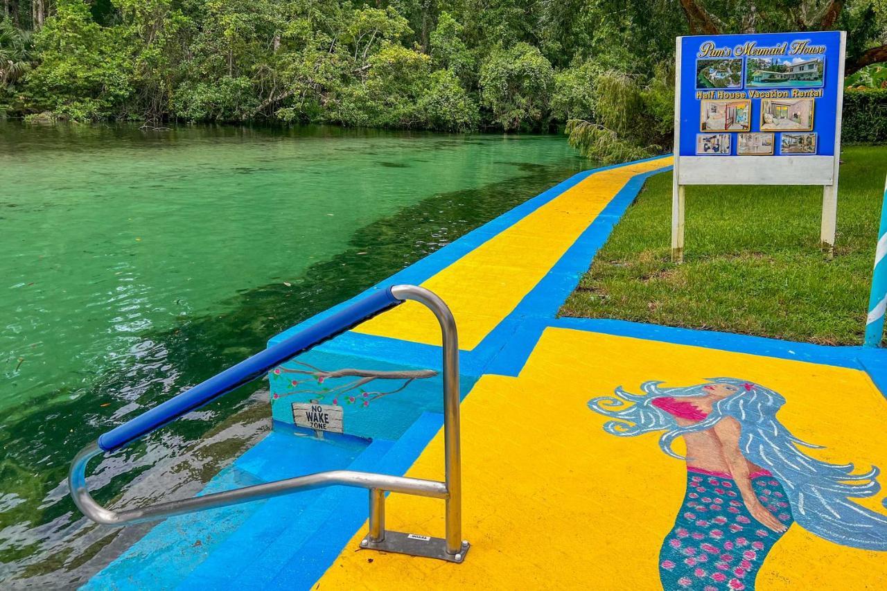 ウィーキ・ワチーPams Mermaid House With Riverfront Yard And Lanai!アパートメント エクステリア 写真