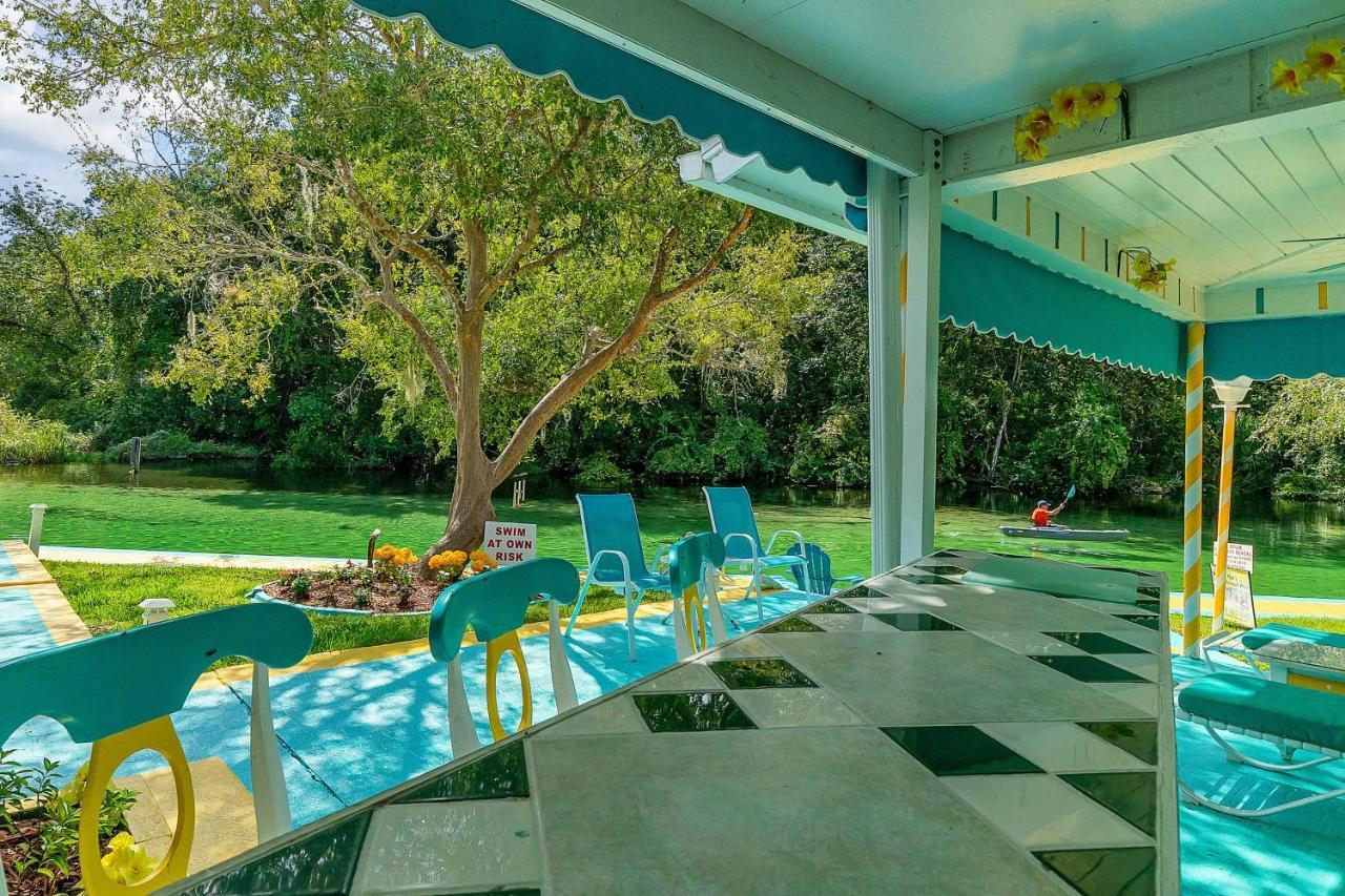 ウィーキ・ワチーPams Mermaid House With Riverfront Yard And Lanai!アパートメント エクステリア 写真